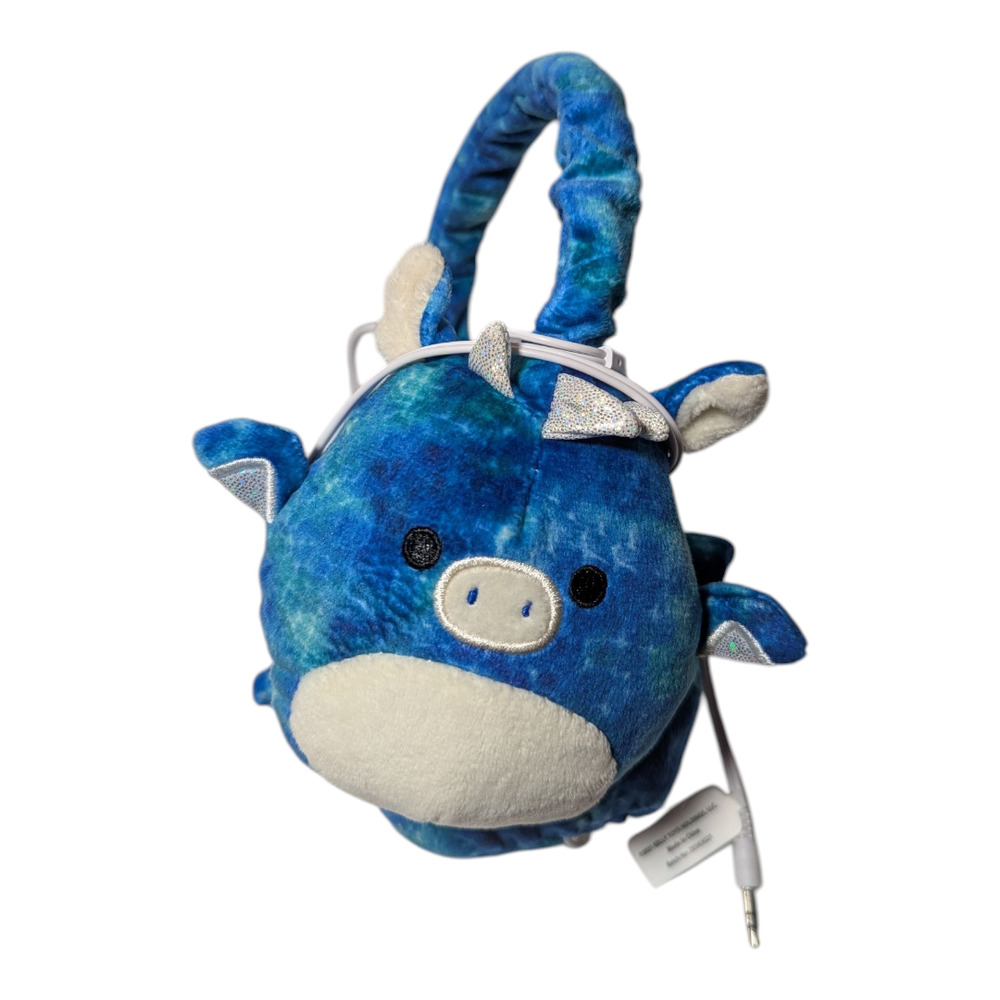 Squishmallows - Plush Wired Headphones - Dominic the Dragon-Preowned Excellent